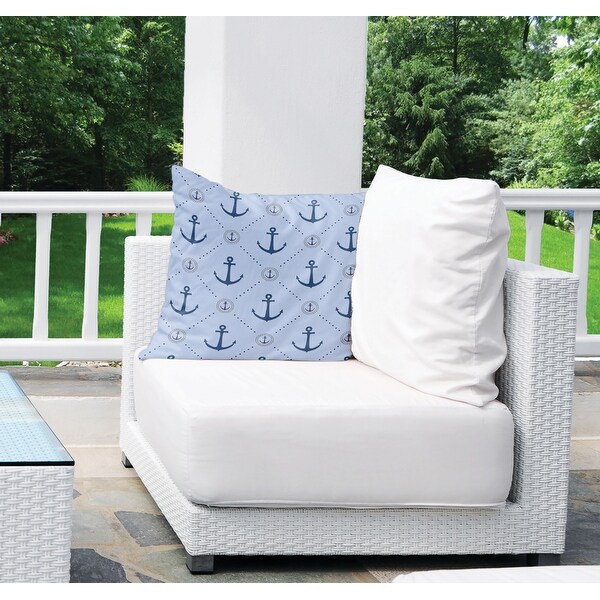 Sky blue top outdoor cushions